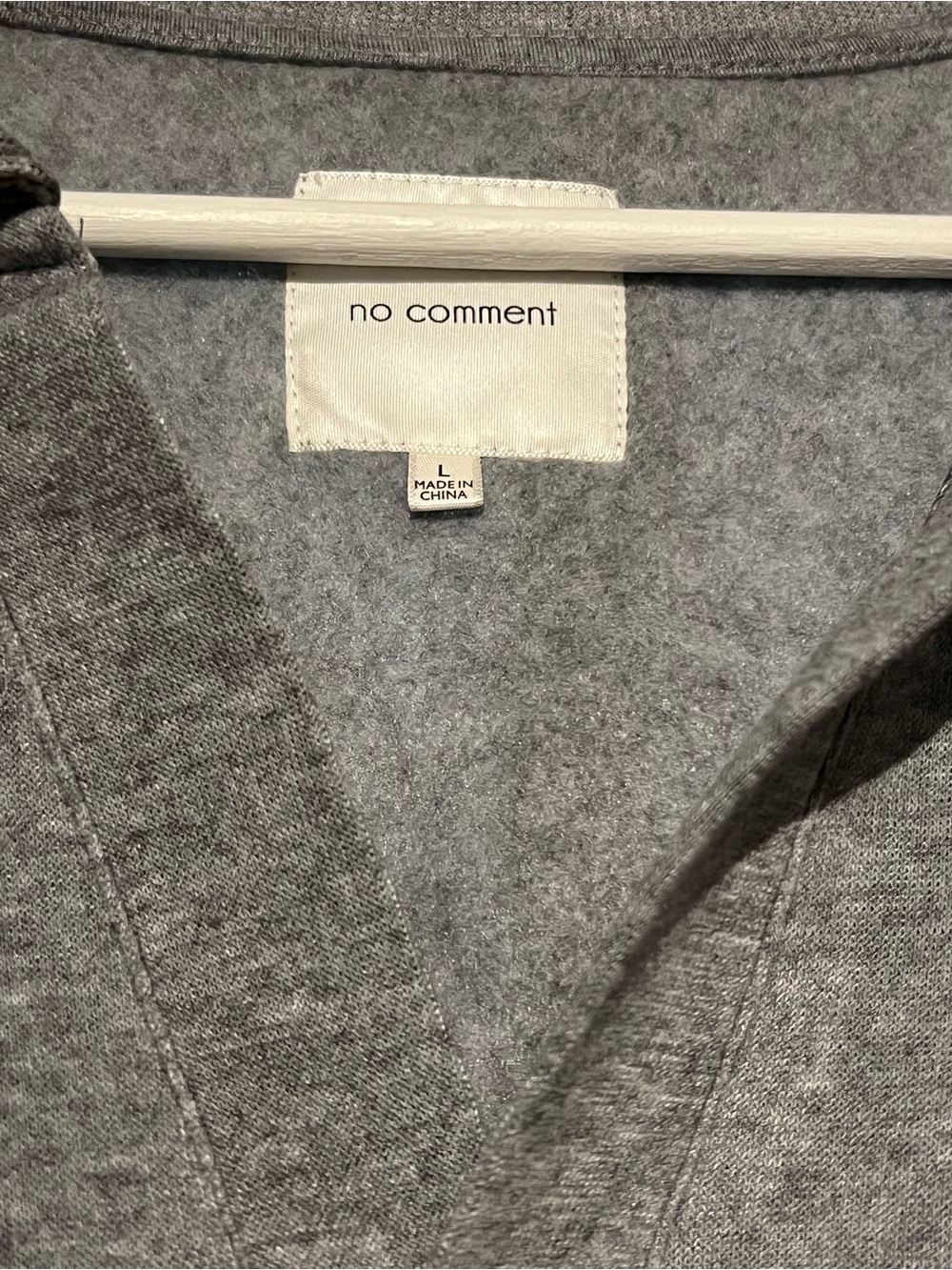 Women’s Gray V-Neck Jacket/ Sweatshirt Size L